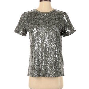 Olive Green Full Sequins DKNY tee, size Small